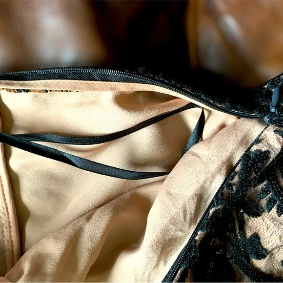 Free People Black Night Shimmers Mini Dress in Black - Picture 2 of 6